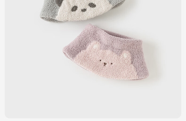 DAVE & BELLA Kids Winter Knitted Plush Warm Thick Scarf for Girls and Boys 2